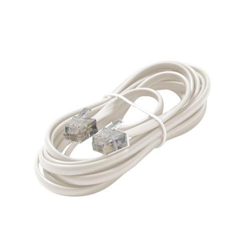 Steren St-304-015wh 4c 15' White Modular Line Cord