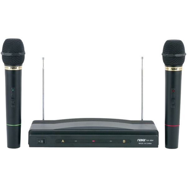 Naxa(r) Nam-984 Professional Dual Wireless Microphone Kit