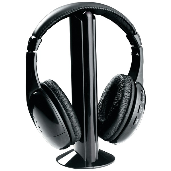 Naxa(r) Ne922a Professional 5-in-1 Wireless Headphones With Microphone  N  Fm Radio