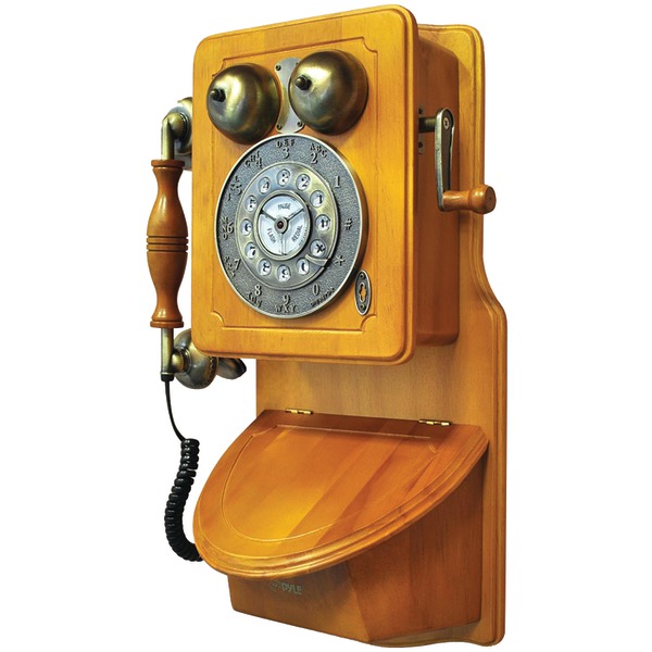 Pyle Pro(r) Prt45 Retro-themed Country-style Wall-mount Phone
