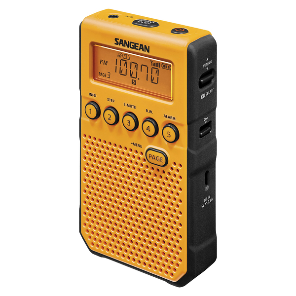 Sangean Dt-800yl Am/fm Weather Alert Pocket Radio (yellow)