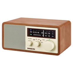Sangean RA50562 Am and Fm Bluetooth Wooden Cabinet Radio, Multicolor