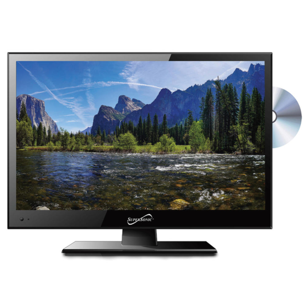 Supersonic(r) Sc-1512 15.6" 720p Led Tv/dvd Combination, Ac/dc Compatible With Rv/boat