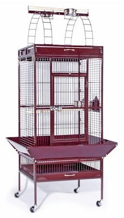Prevue Hendryx Pp-3153c Large Select Wrought Iron Play Top Bird Cage - Chalk White