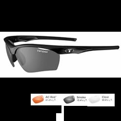 TIFOSI OPTICS Tifosi Vero Sunglasses Gloss Black-Smoke/AC Red/Clear, One Size