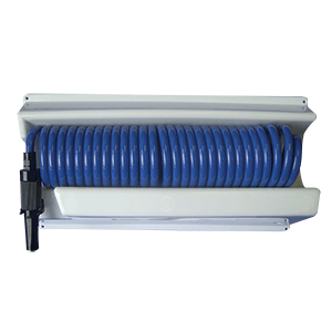 Whitecap 25 N #39; Blue Coiled Hose W/mounting Case