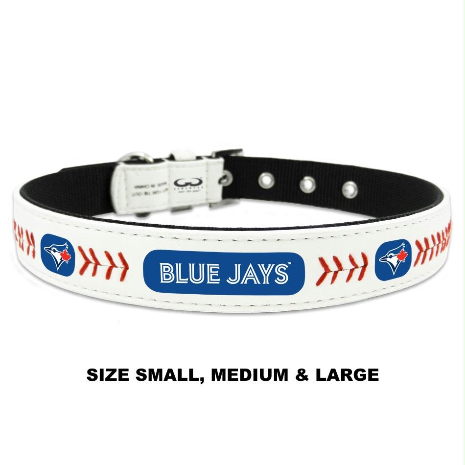 Gamewear Gwclc-mlb-tob-1 Toronto Blue Jays Classic Leather Baseball Collar - Toy