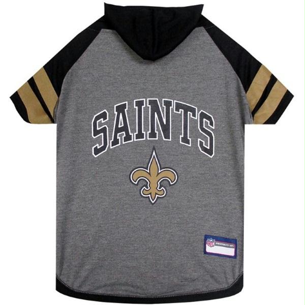 Pets First Pfnos4044-0002 New Orleans Saints Pet Hoodie T-shirt - Small