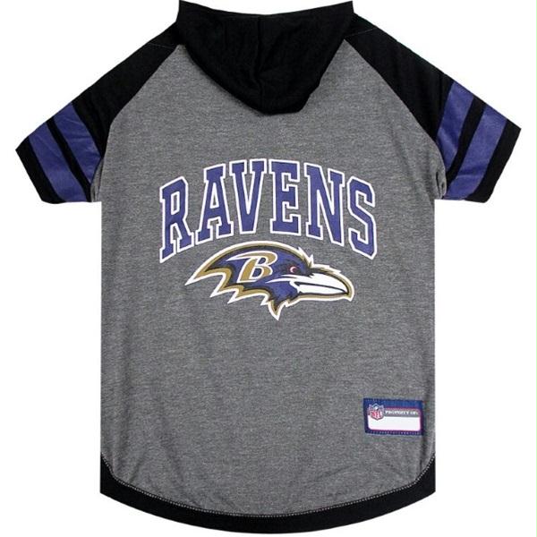 Pets First Pfbal4044-0003 Baltimore Ravens Pet Hoodie T-shirt - Medium