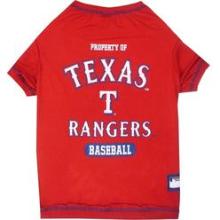 Pets First Texas Rangers Pet T-Shirt - Medium