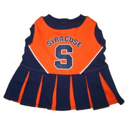 Pets First SYR-4007-XS Syracuse Orange Cheerleader Dress for Pets&#44; Extra Small