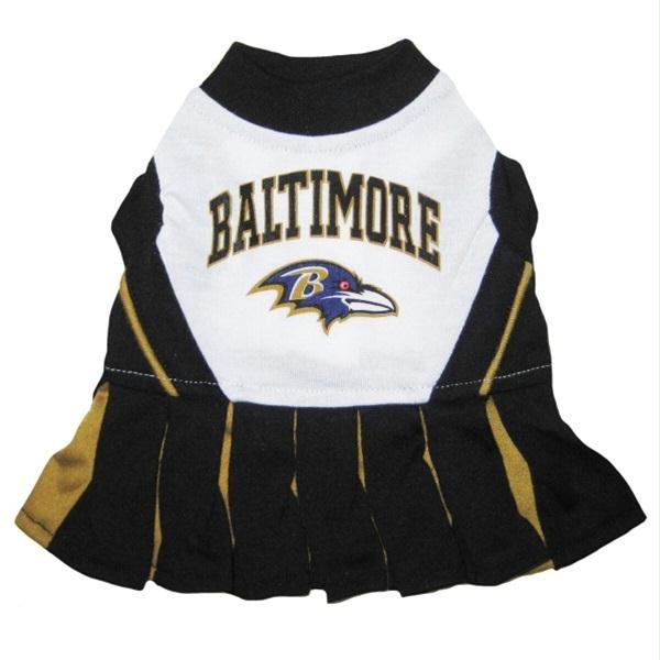 Pets First Pfbal4007-0001 Baltimore Ravens Cheerleader Dog Dress - X-small