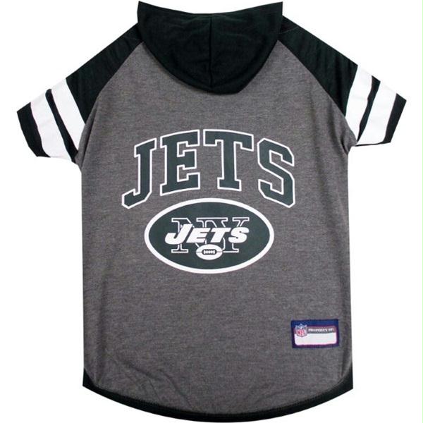 Pets First Pfnyj4044-0004 New York Jets Pet Hoodie T-shirt - Large