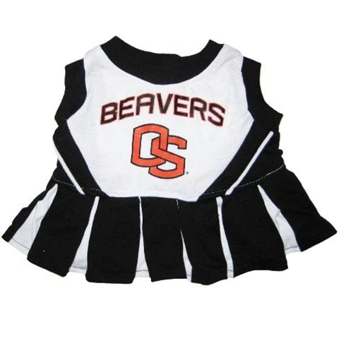 Pets First Pfors4007-0003 Oregon State Beavers Cheerleader Pet Dress - Medium