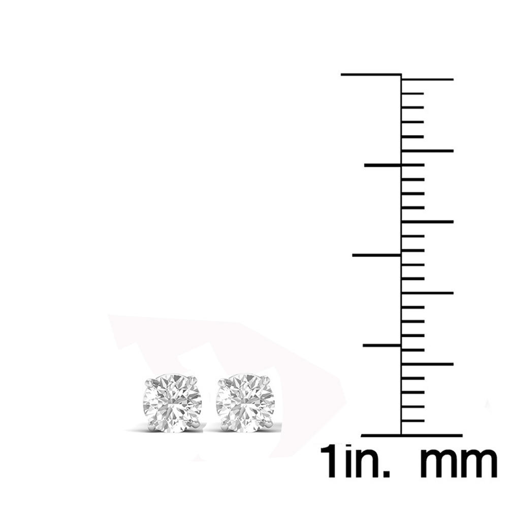 Amouria 14k White Gold 5/8Ct TDW Diamond Stud Earrings
