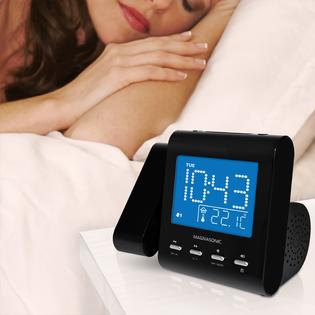 Magnasonic Eaac601 1yr Kit Magnasonic Projection Alarm Clock With Am Fm Radio Battery Backup Auto Time Set 1 Year Extended Warranty