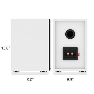 Fluance Sx6wh High Definition Two Way Bookshelf Loudspeakers White