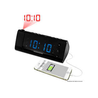 MAGNASONIC Magnasonic USB Charging LED Alarm Clock Radio with Time