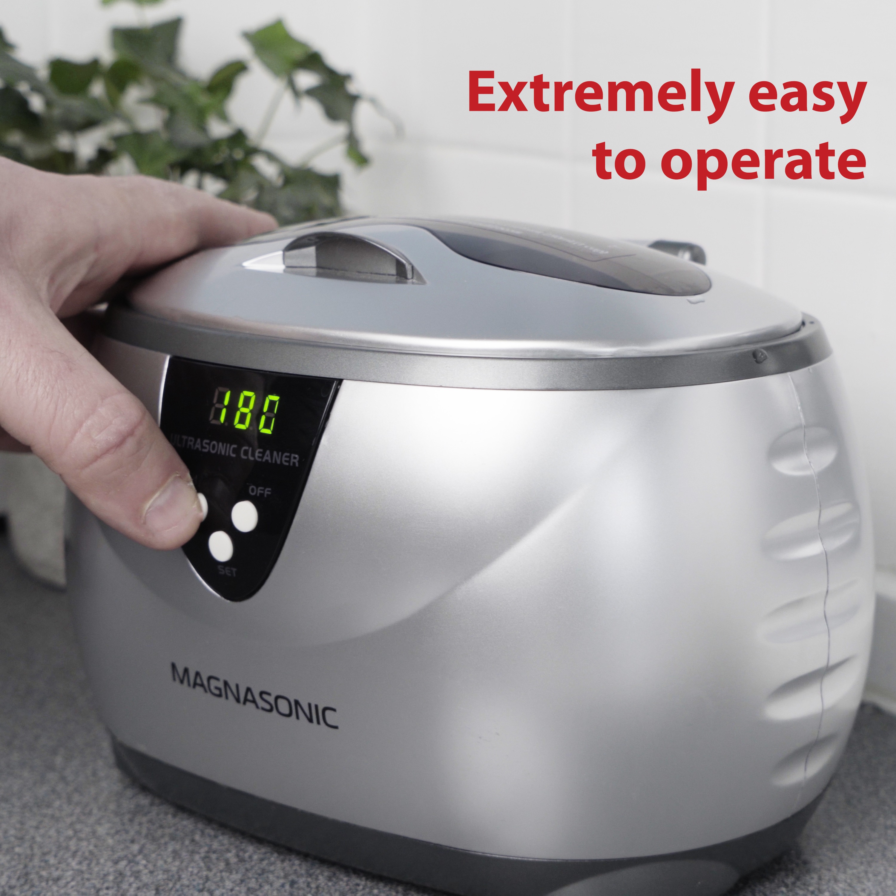 MAGNASONIC Professional Ultrasonic Jewelry & Eyeglass Cleaner With Digital Timer - 2 PACK