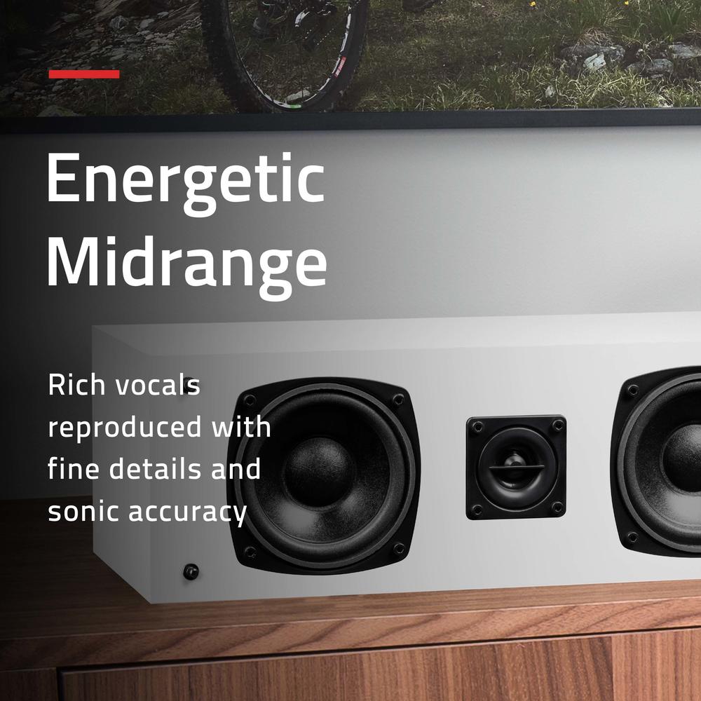 Fluance Elite High Definition Surround Sound Home Theater 5.0 Speaker System - Floorstanding, Center, and Rear Speakers
