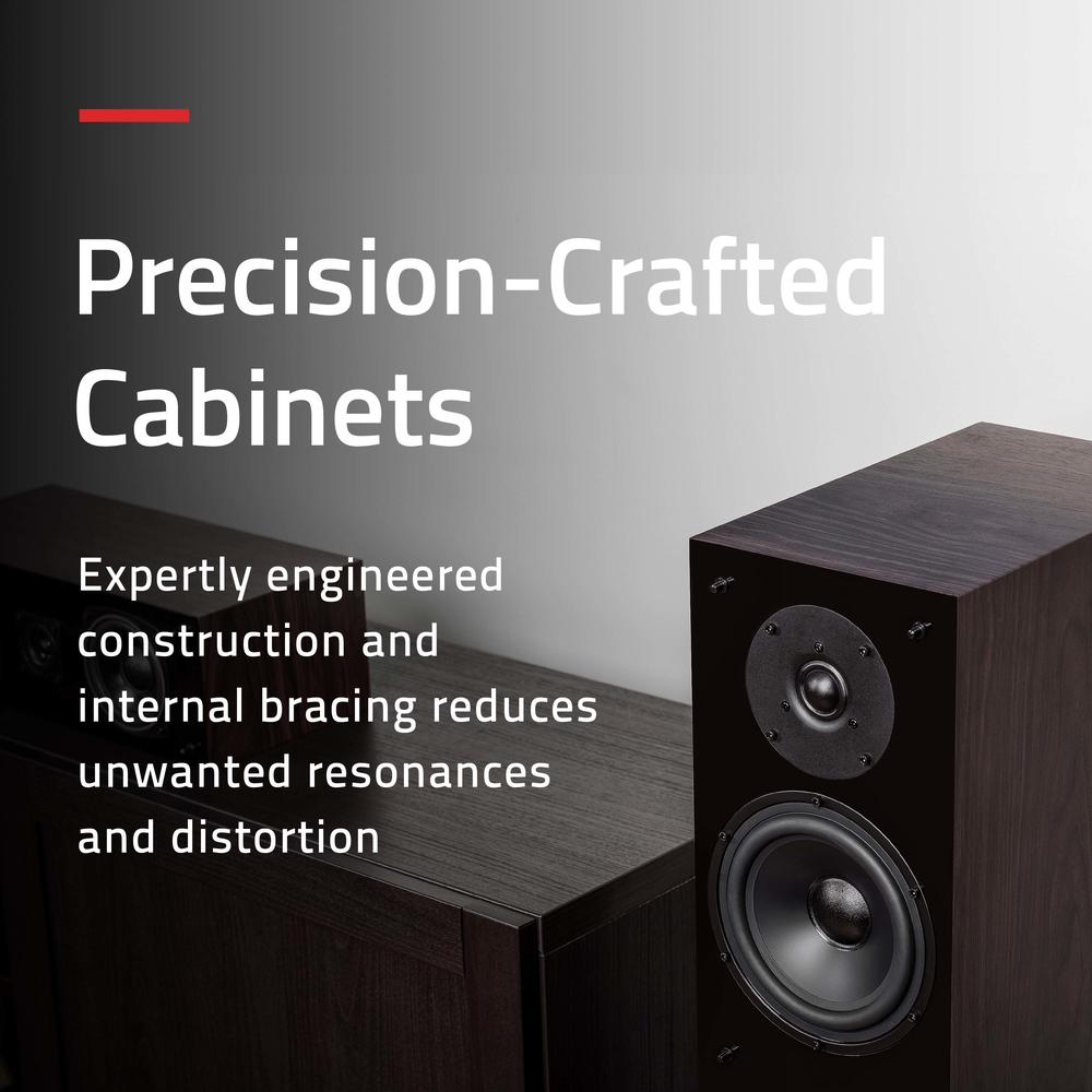 Fluance Elite High Definition Surround Sound Home Theater 5.0 Speaker System - Floorstanding, Center, and Rear Speakers