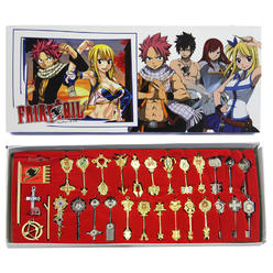 Gold Silver And Eclipse Keys Fairy Tail 35 Pcs Keychain Set Gold Silver And Eclipse Keys Fairy Tail 35 Pcs Keychain Set