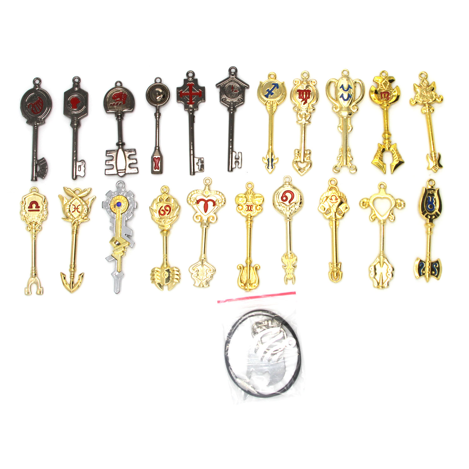 Zodiac Spirit Key Set Fairy Tail 24 Pcs Keychain Set Zodiac Spirit Key Set Fairy Tail 24 Pcs Keychain Set