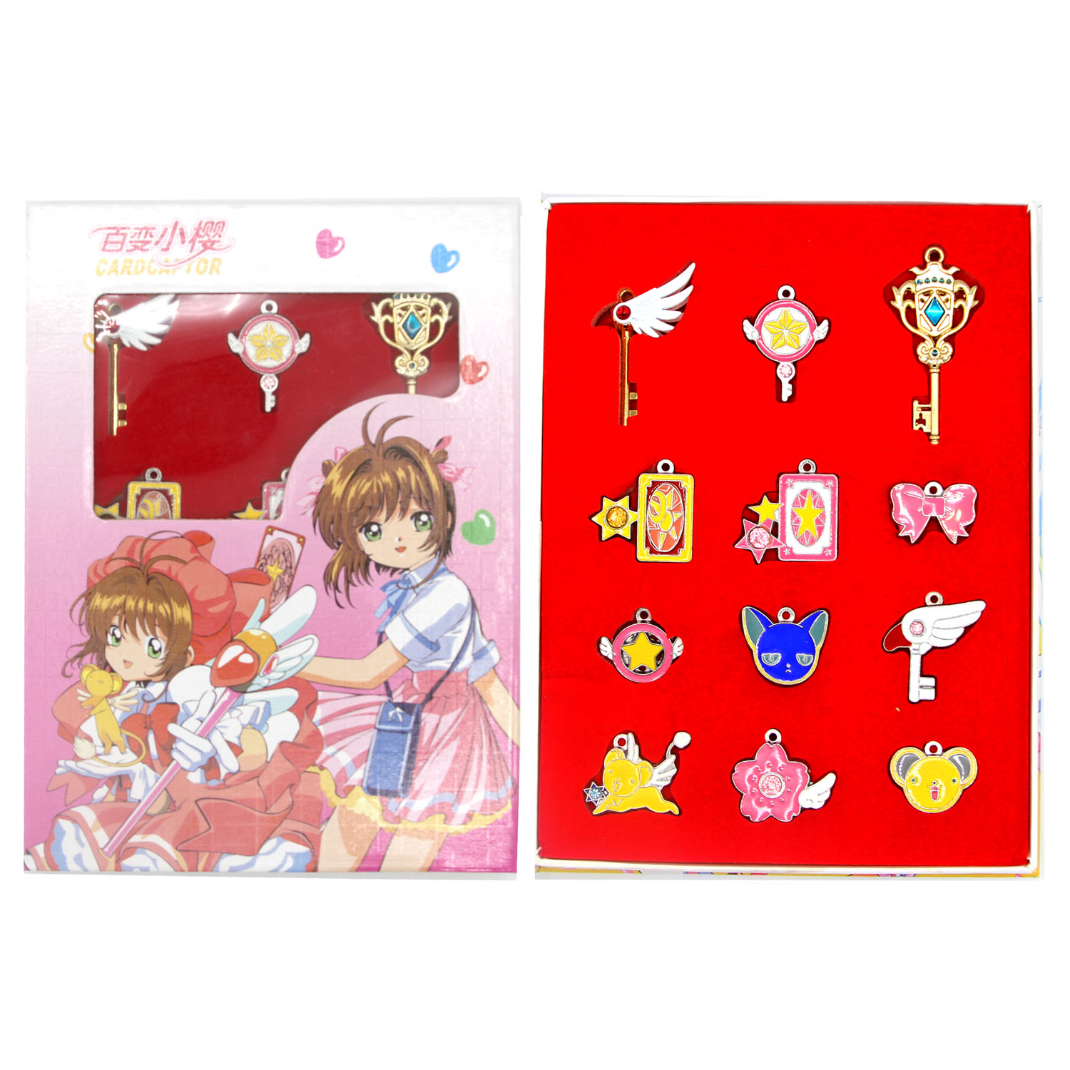Items Set - Card Captor Sakura 12 Pcs. Pendant & Keychain Set