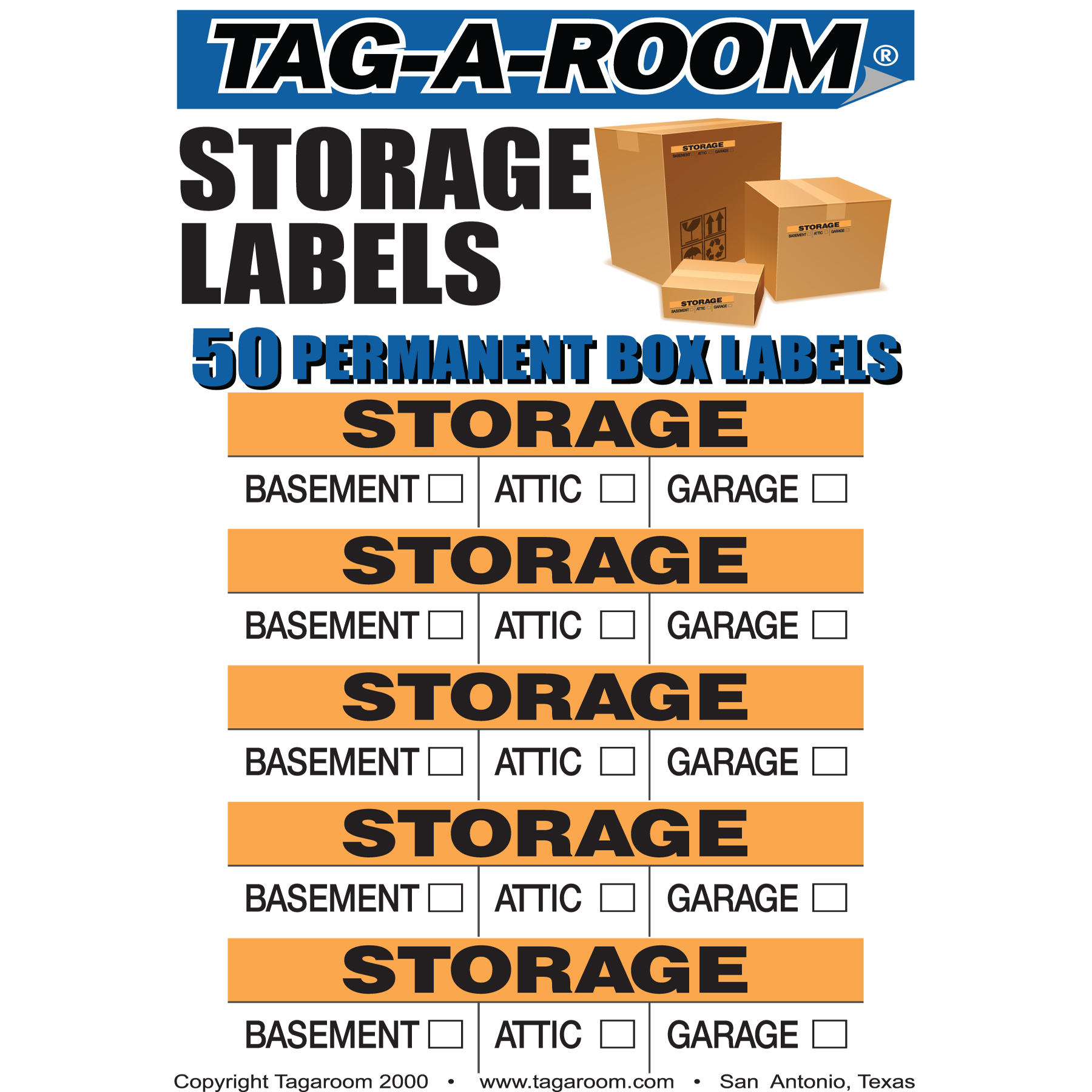UBMOVE Storage Moving Labels Identify box contents with 50 labels