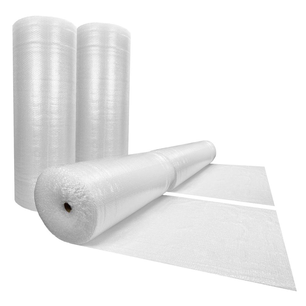 UOFFICE Bubble Rolls 700' x 48" Wide - Small Bubbles 3/16&quot; Wrap Perforated