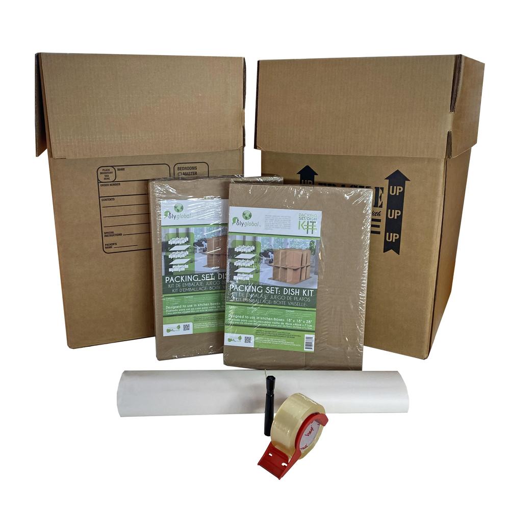UBMOVE Kitchen Packing Boxes &amp; Supplies Kit #2 - 2 Kitchen Boxes &amp; Partitions