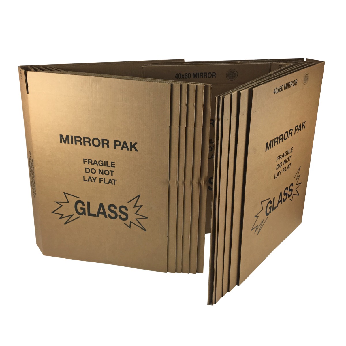 UBMOVE 3 Picture &amp; Mirror Moving Boxes for Large Pictures up to 40x60&quot;