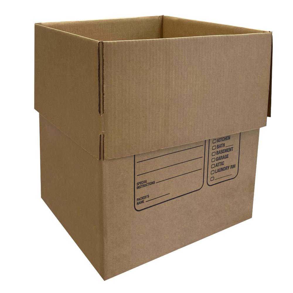 UBMOVE 10 Premium Large Corrugated Moving Boxes with Handles, 18&quot; x 18&quot; x 24&quot;