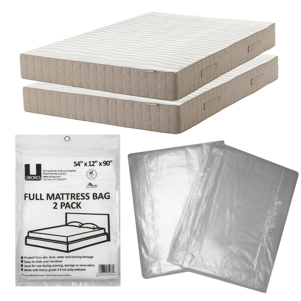 UBMOVE Full Size Mattress Bag 54x12x90" (2 Pack) Protective Moving