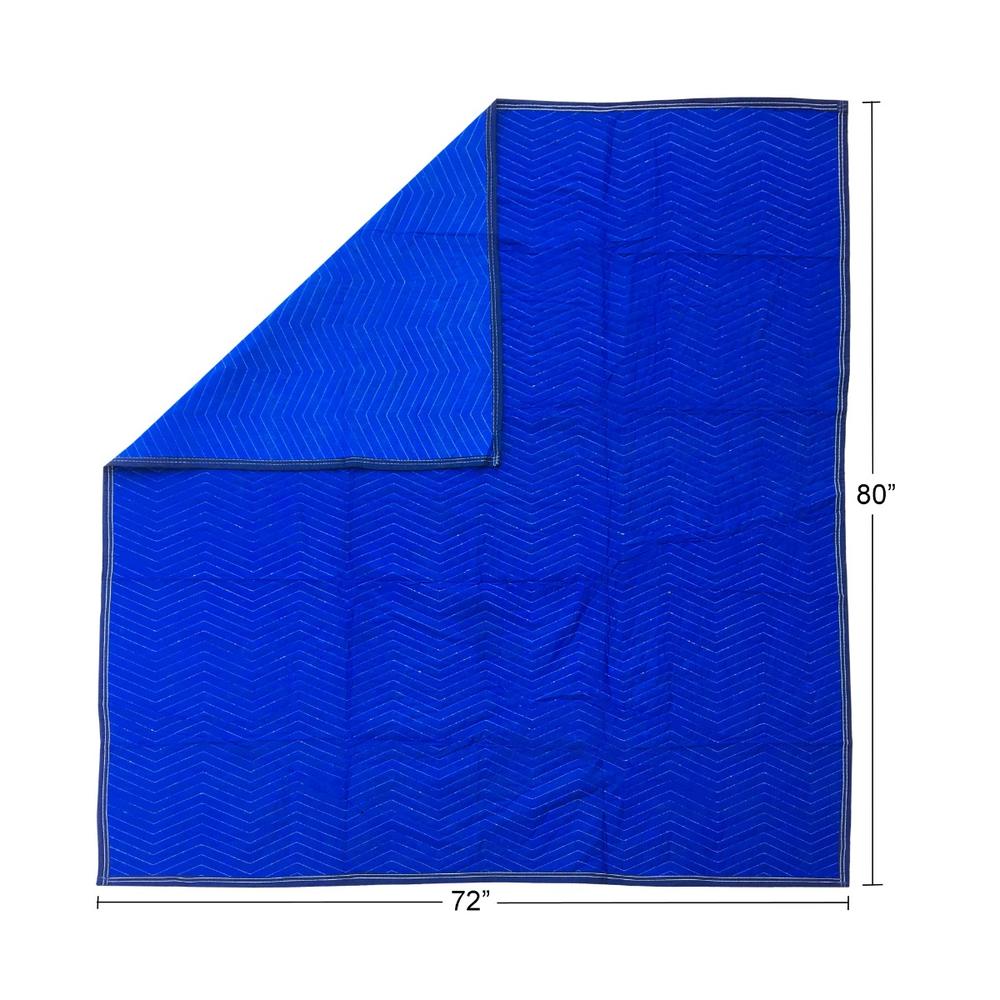UBMOVE 4 Economy Moving Blankets 72x80&quot; 43# Professional Quilted Moving Pads
