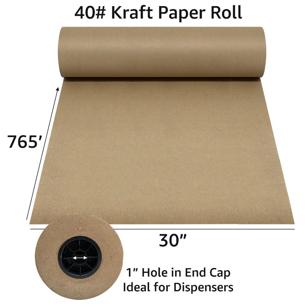 uOffice 40 lb. Kraft Paper Roll - 30&quot; x 765'