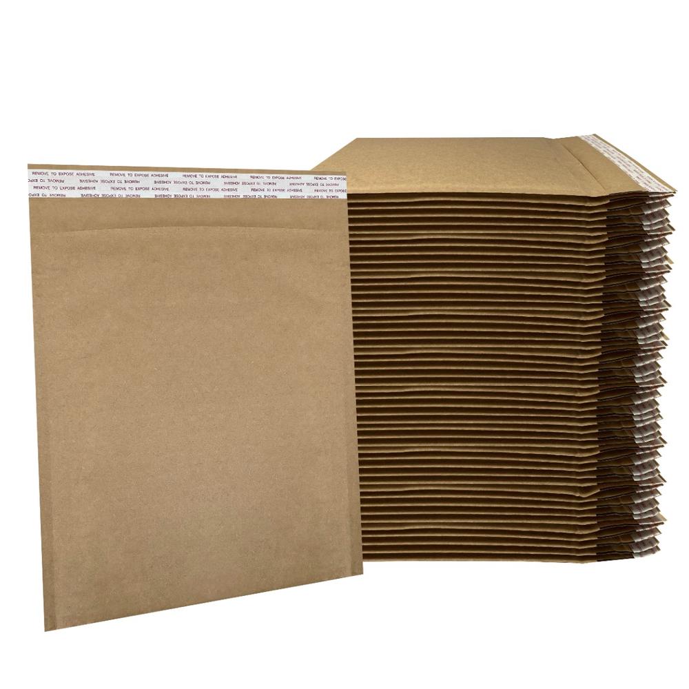 UOFFICE Natural Kraft HoneyComb All Paper Shipping Mailers (Pack of 30, #4 - 9.5" x 13.5&quot;)