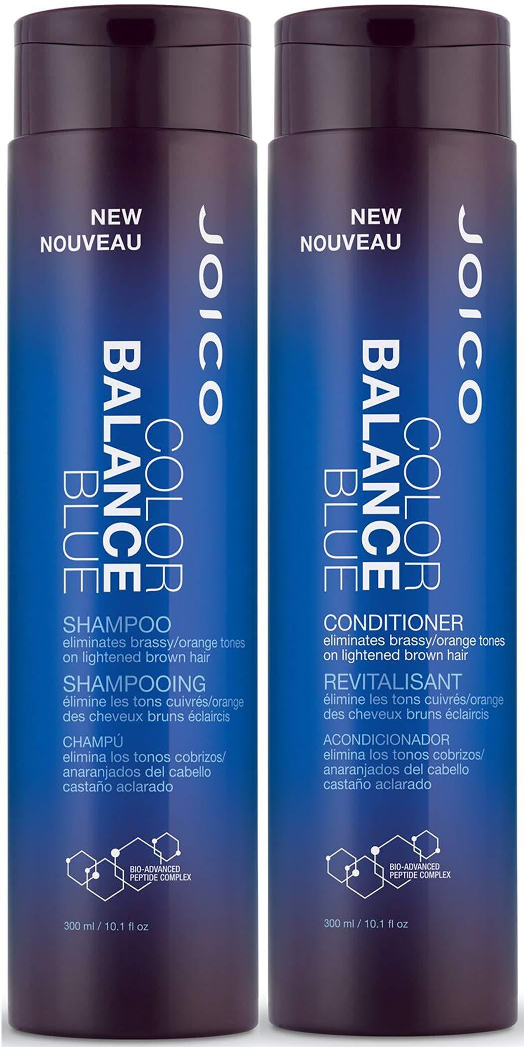 Joico Color Balance Blue Shampoo and Conditioner Set, 10.1-Ounce 10.1 Fl Oz