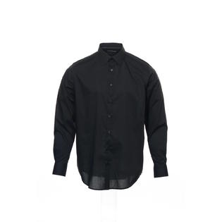 alfani black dress shirt $65 Alfani Men's Black Regular-Fit Long-Sleeve Dress Shirt Size 17-17.5 32/33