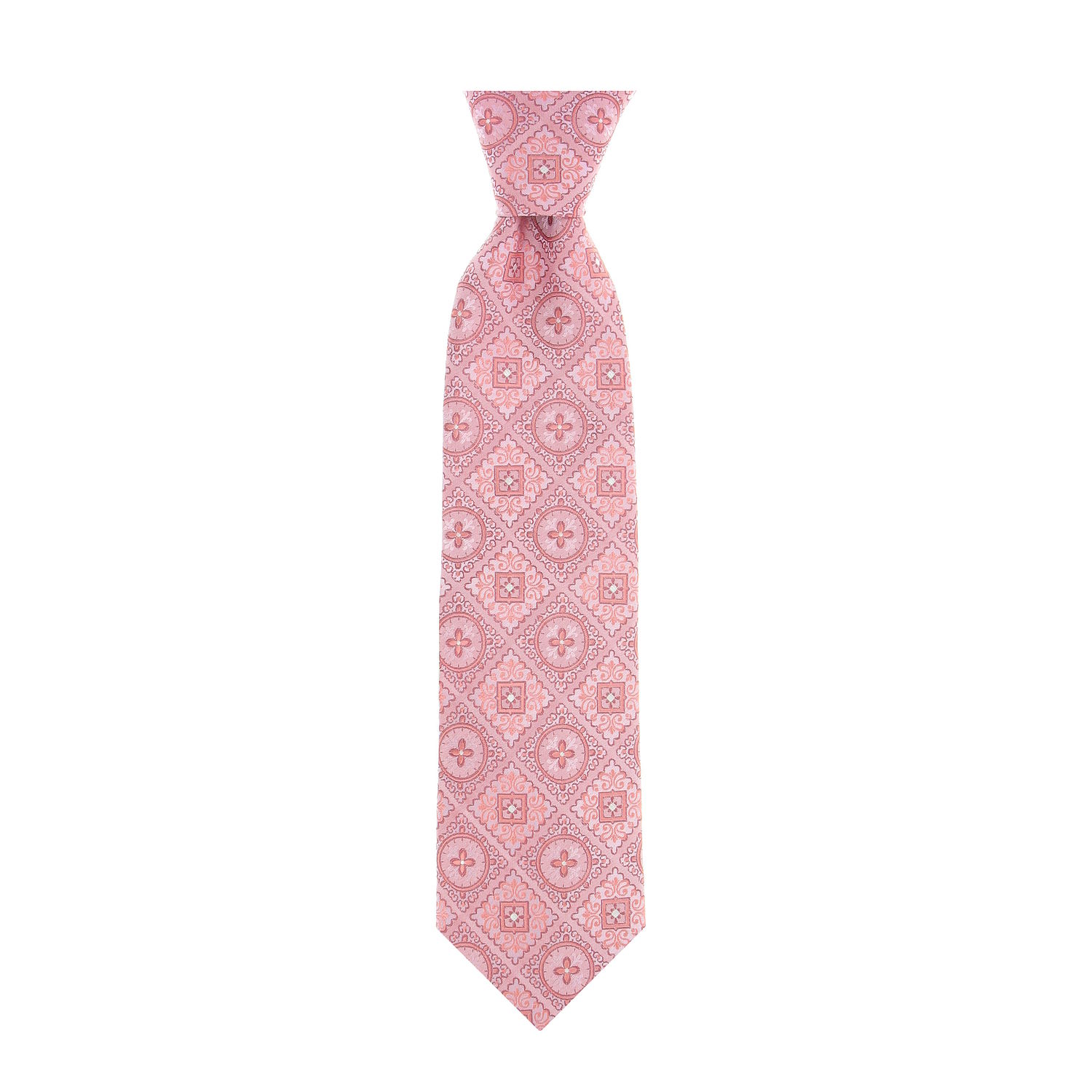 Michelsons of London Men's Pink Checked Tie