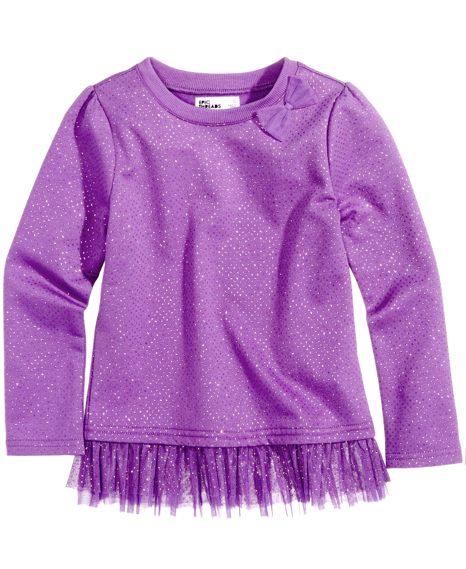 Epic Threads Baby Girls Purple Pullover Shirt