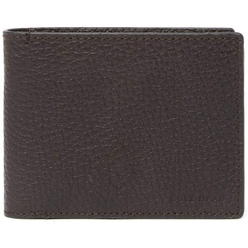 Cole Haan Men's Slim Pebbled Premium Leather Bi-Fold Wallet - Chocolate