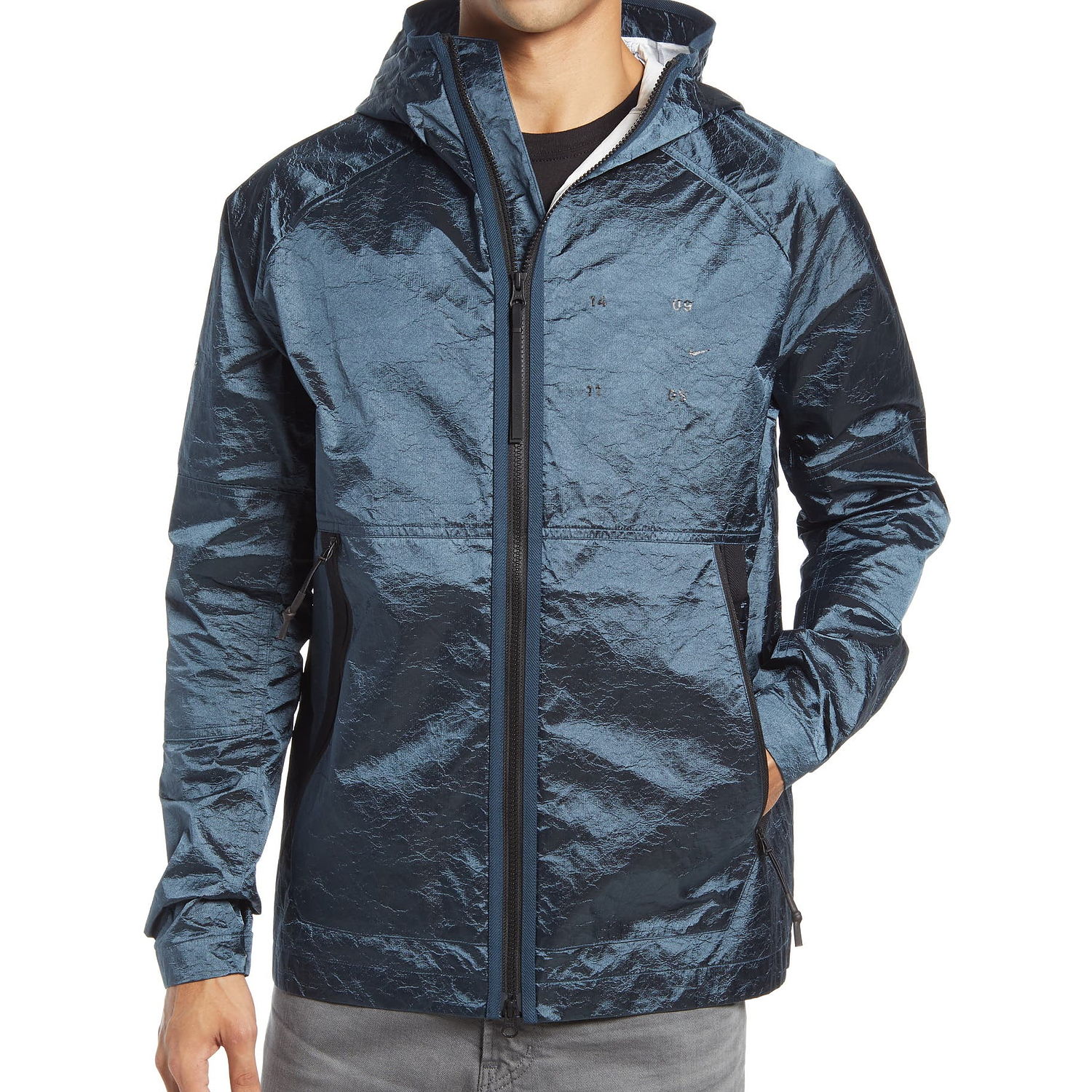 Nike Tech Pack Mens Deep Ocean Water Repellent Hooded Jacket $250