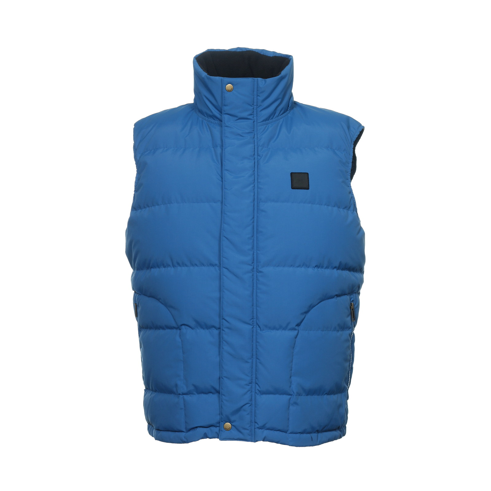 Lacoste Mens Blue Hooded Water Repellent Down Insulated Vest $225