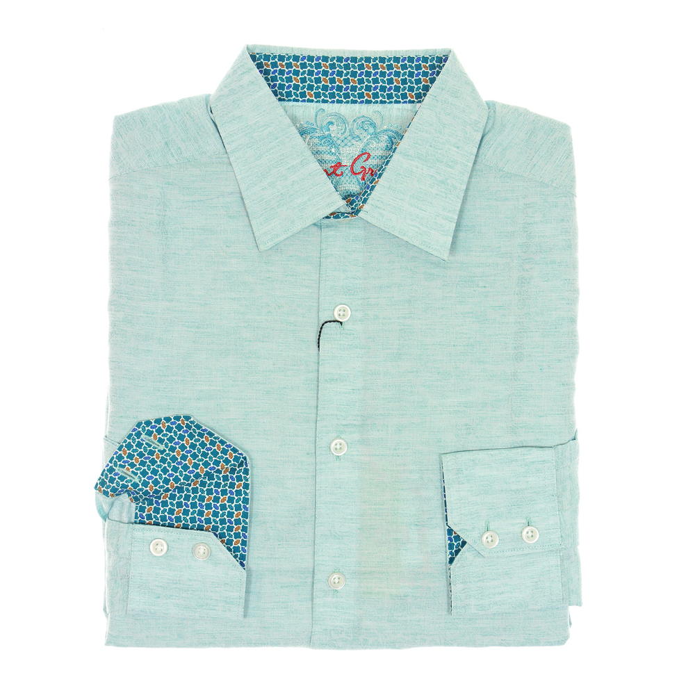 Robert Graham Mens Jade Floral Classic Fit Linen Button Down Shirt $198