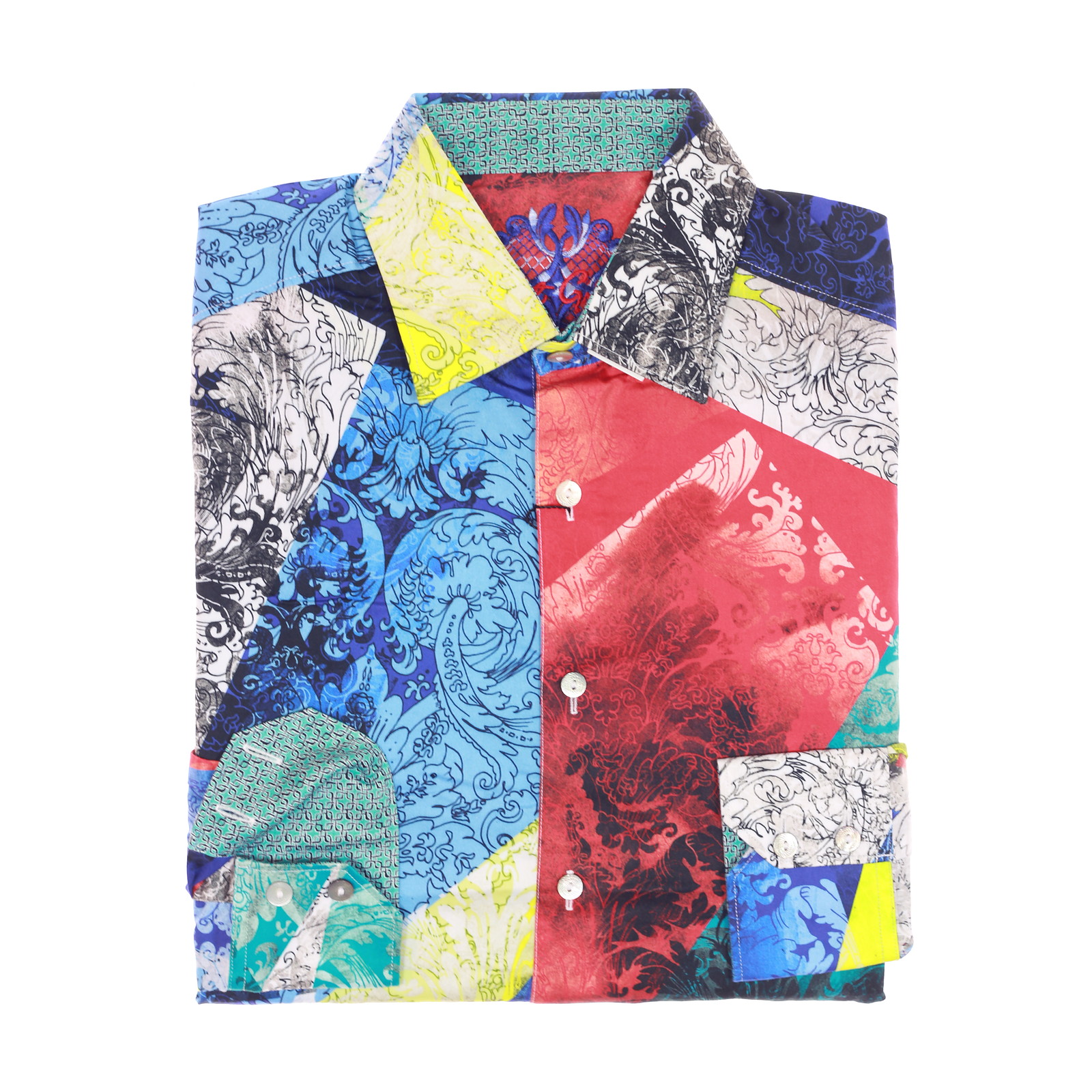 Robert Graham Mens Multi-Colored Novelty Button Down Sport Shirt $198
