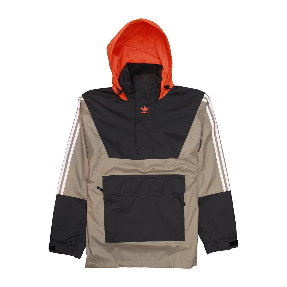 Adidas Unisex Grey Color Block 10K Snowboard Anorak Jacket $200