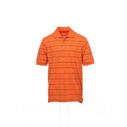 Izod 'Perform X' Orange Striped Polo Shirt