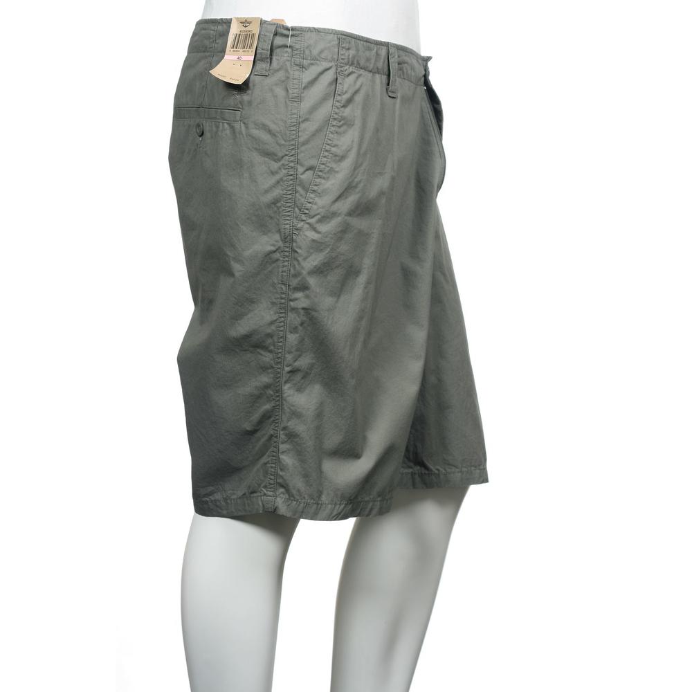 Dockers Olive Green Flat Front Walking Shorts