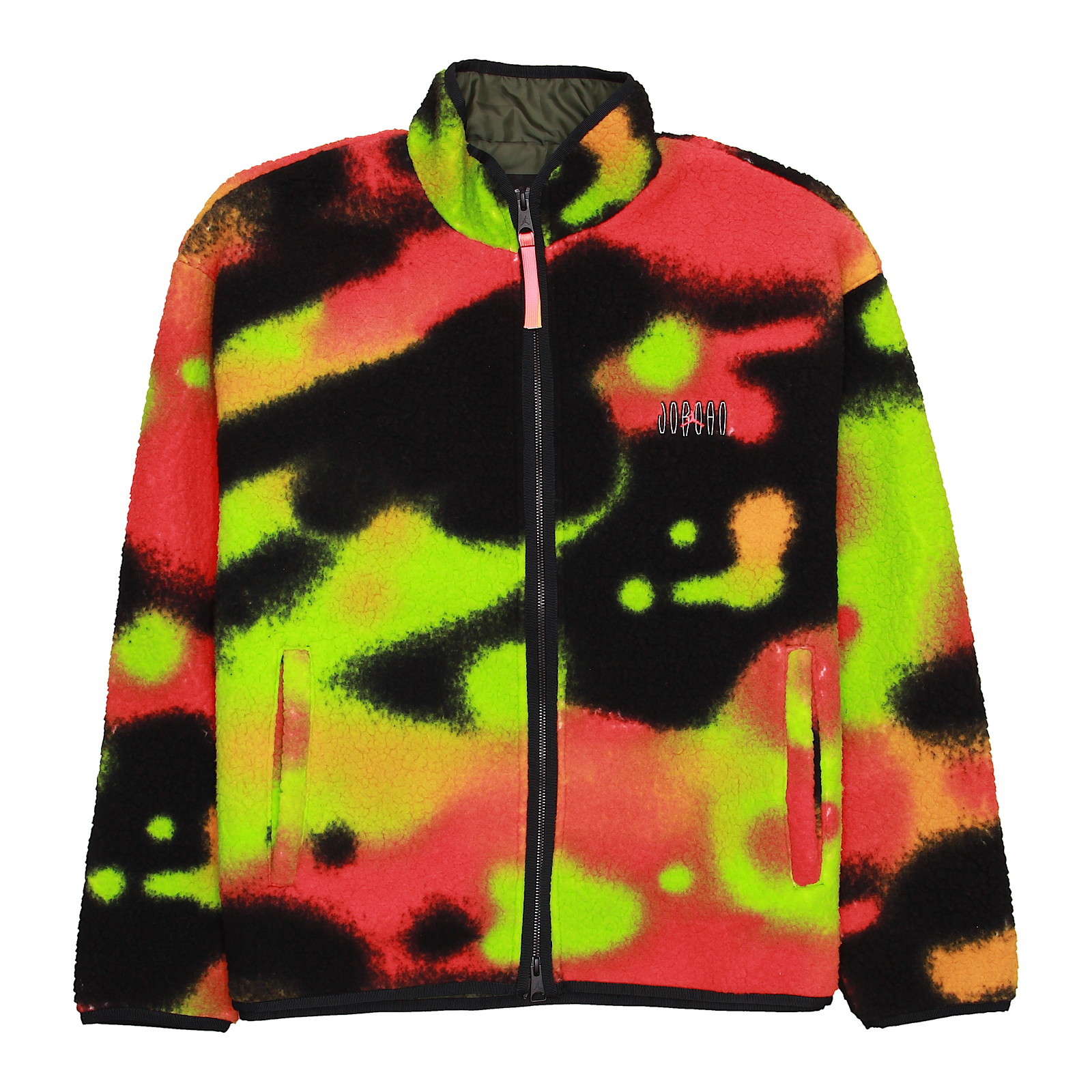 Nike Jordan Flight MVP Men's Allover Print Infrared 23 High-Pile Fleece Jacket